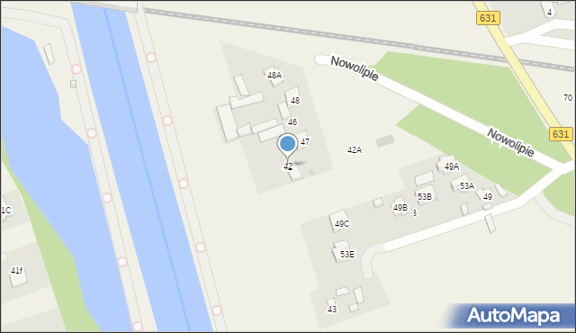 Nieporęt, Nowolipie, 42, mapa Nieporęt