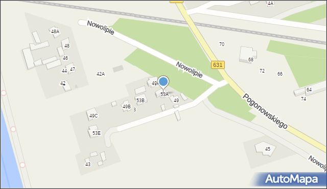 Nieporęt, Nowolipie, 53A, mapa Nieporęt