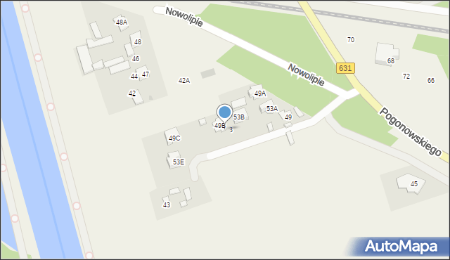 Nieporęt, Nowolipie, 75B, mapa Nieporęt