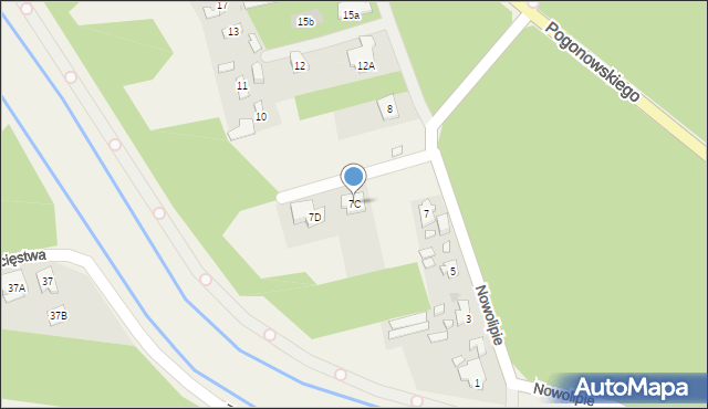 Nieporęt, Nowolipie, 7C, mapa Nieporęt