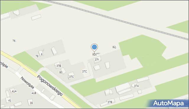 Nieporęt, Nowolipie, 82c, mapa Nieporęt