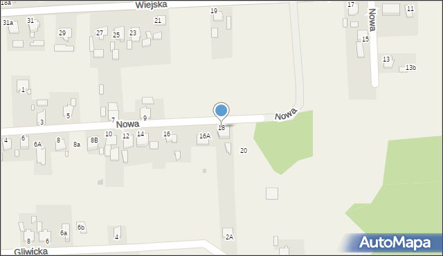 Niezdrowice, Nowa, 18, mapa Niezdrowice