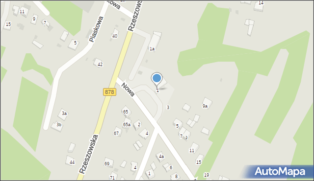 Nisko, Nowa, 1, mapa Nisko