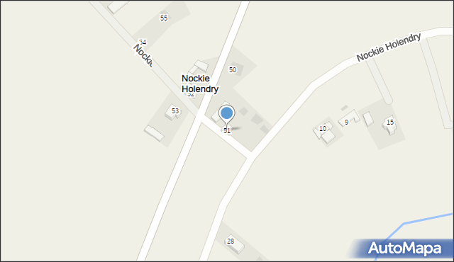 Nockie Holendry, Nockie Holendry, 51, mapa Nockie Holendry