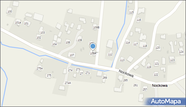 Nockowa, Nockowa, 109A, mapa Nockowa
