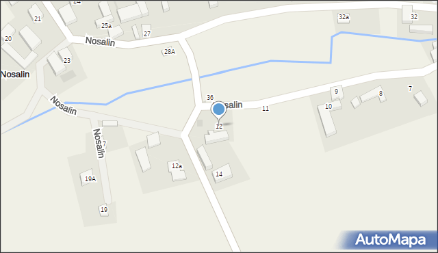 Nosalin, Nosalin, 12, mapa Nosalin