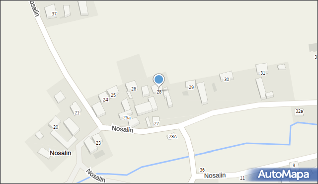 Nosalin, Nosalin, 28, mapa Nosalin