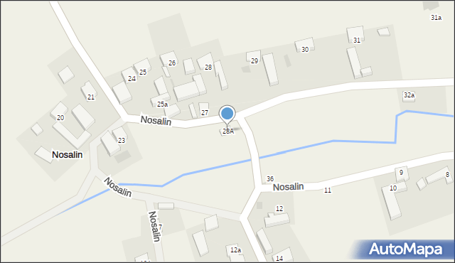 Nosalin, Nosalin, 28A, mapa Nosalin