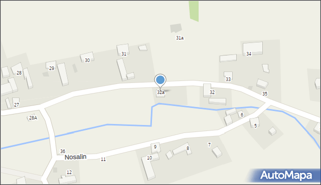 Nosalin, Nosalin, 32a, mapa Nosalin