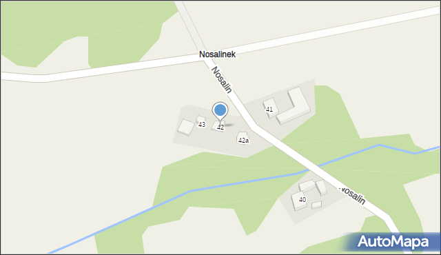 Nosalin, Nosalin, 42, mapa Nosalin