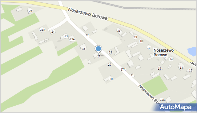 Nosarzewo Borowe, Nosarzewo Borowe, 27, mapa Nosarzewo Borowe