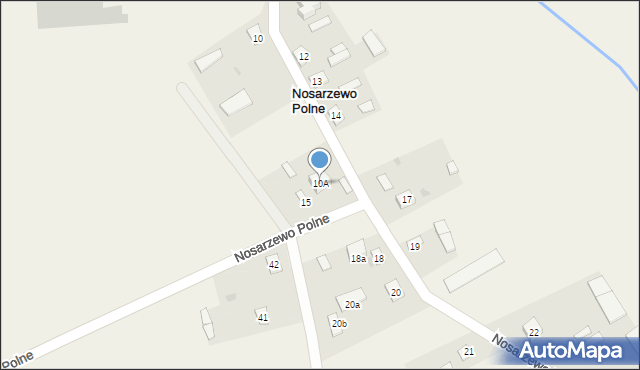 Nosarzewo Polne, Nosarzewo Polne, 10A, mapa Nosarzewo Polne