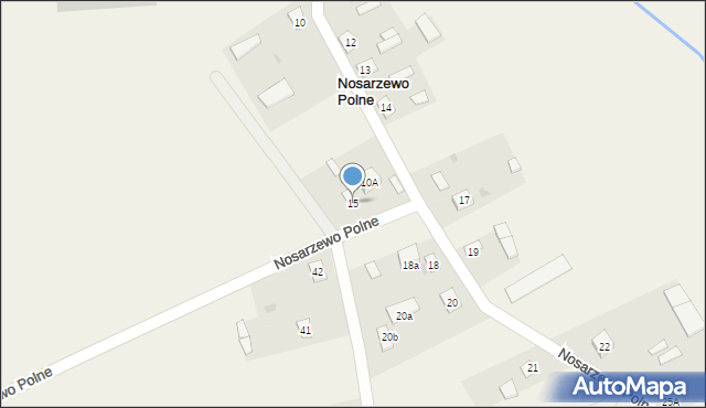 Nosarzewo Polne, Nosarzewo Polne, 15, mapa Nosarzewo Polne