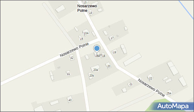 Nosarzewo Polne, Nosarzewo Polne, 18a, mapa Nosarzewo Polne