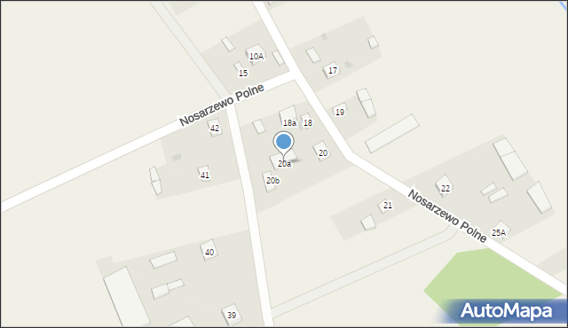 Nosarzewo Polne, Nosarzewo Polne, 20a, mapa Nosarzewo Polne