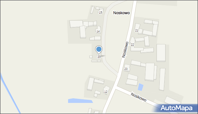 Noskowo, Noskowo, 13, mapa Noskowo