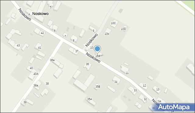 Noskowo, Noskowo, 10A, mapa Noskowo