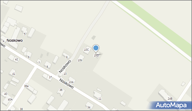 Noskowo, Noskowo, 10D, mapa Noskowo
