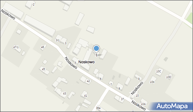 Noskowo, Noskowo, 5, mapa Noskowo