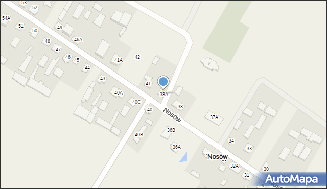 Nosów, Nosów, 38A, mapa Nosów