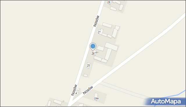 Nosów, Nosów, 26, mapa Nosów