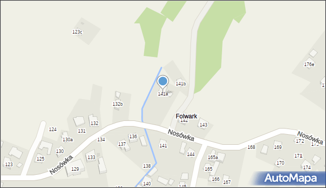 Nosówka, Nosówka, 141a, mapa Nosówka