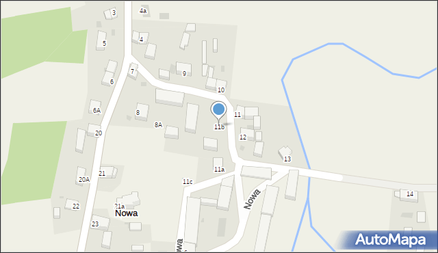 Nowa, Nowa, 11b, mapa Nowa
