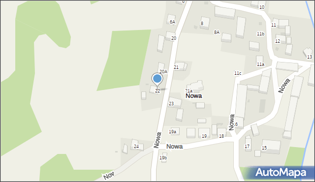 Nowa, Nowa, 22, mapa Nowa