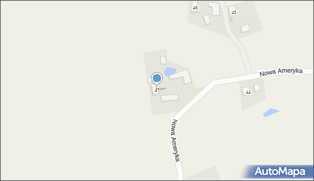 Nowa Ameryka, Nowa Ameryka, 47, mapa Nowa Ameryka