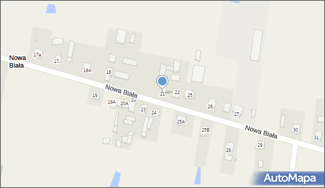 Nowa Biała, Nowa Biała, 21, mapa Nowa Biała