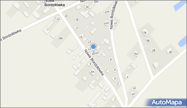 Nowa Bordziłówka, Nowa Bordziłówka, 10, mapa Nowa Bordziłówka