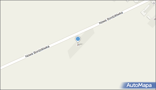 Nowa Bordziłówka, Nowa Bordziłówka, 19, mapa Nowa Bordziłówka