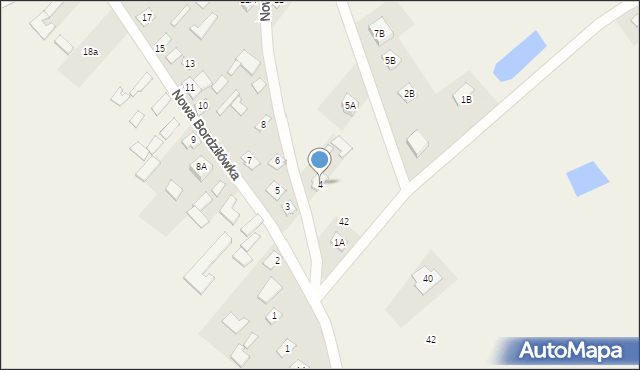Nowa Bordziłówka, Nowa Bordziłówka, 4, mapa Nowa Bordziłówka
