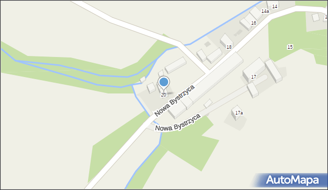 Nowa Bystrzyca, Nowa Bystrzyca, 20, mapa Nowa Bystrzyca