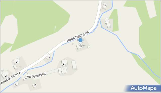 Nowa Bystrzyca, Nowa Bystrzyca, 39, mapa Nowa Bystrzyca
