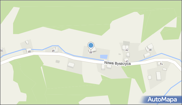 Nowa Bystrzyca, Nowa Bystrzyca, 44, mapa Nowa Bystrzyca