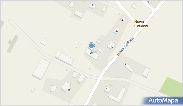 Nowa Cerkiew, Nowa Cerkiew, 40, mapa Nowa Cerkiew