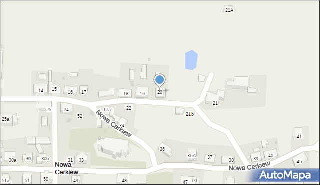Nowa Cerkiew, Nowa Cerkiew, 20, mapa Nowa Cerkiew