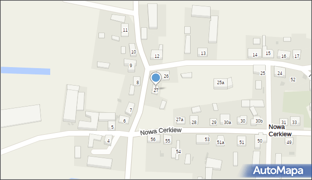 Nowa Cerkiew, Nowa Cerkiew, 27, mapa Nowa Cerkiew