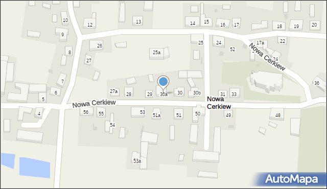 Nowa Cerkiew, Nowa Cerkiew, 30a, mapa Nowa Cerkiew