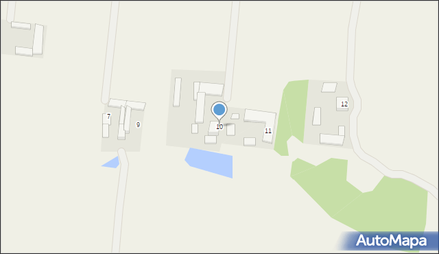 Nowa Dąbia, Nowa Dąbia, 10, mapa Nowa Dąbia