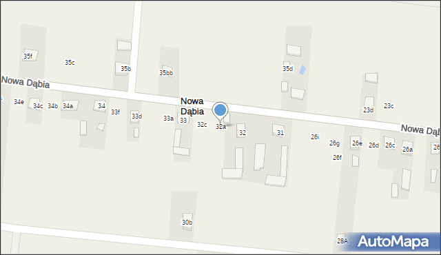 Nowa Dąbia, Nowa Dąbia, 32a, mapa Nowa Dąbia