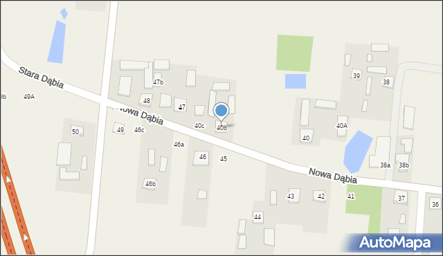 Nowa Dąbia, Nowa Dąbia, 40b, mapa Nowa Dąbia