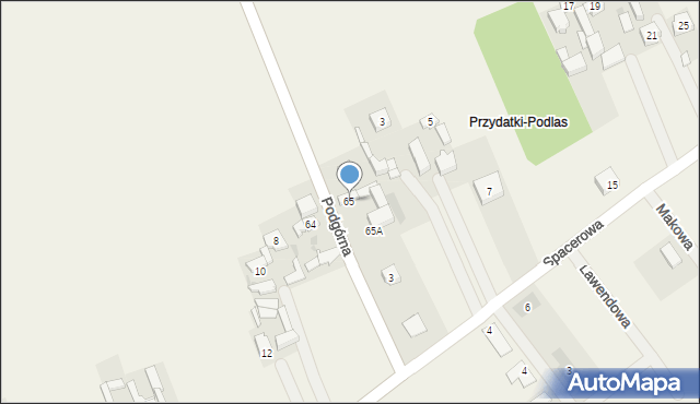 Nowa Dąbrowa, Nowa Dąbrowa, 65, mapa Nowa Dąbrowa