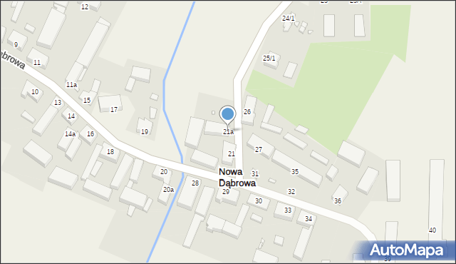 Nowa Dąbrowa, Nowa Dąbrowa, 21a, mapa Nowa Dąbrowa