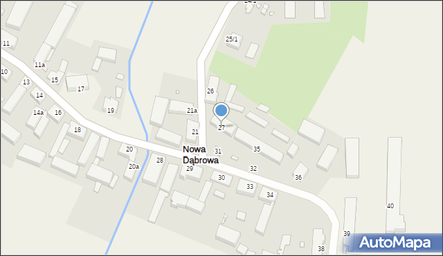 Nowa Dąbrowa, Nowa Dąbrowa, 27, mapa Nowa Dąbrowa