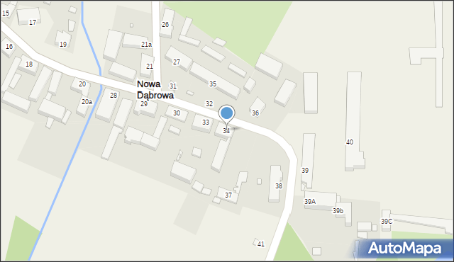 Nowa Dąbrowa, Nowa Dąbrowa, 34, mapa Nowa Dąbrowa