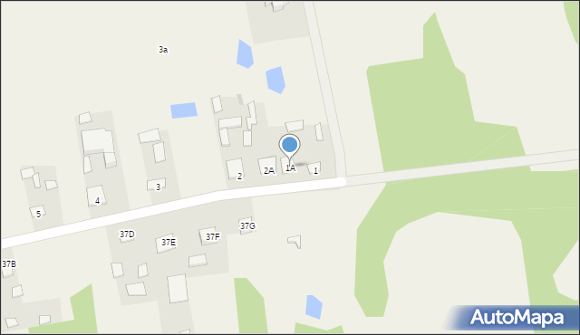 Nowa Dąbrówka, Nowa Dąbrówka, 1A, mapa Nowa Dąbrówka