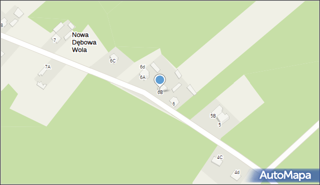 Nowa Dębowa Wola, Nowa Dębowa Wola, 6B, mapa Nowa Dębowa Wola