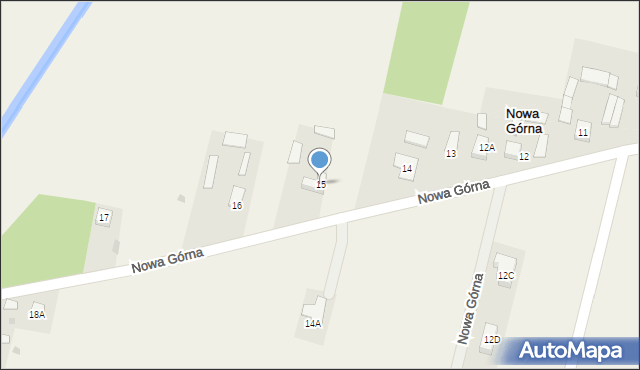 Nowa Górna, Nowa Górna, 15, mapa Nowa Górna